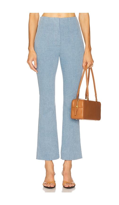 veronica beard hawthorne pant in baby blue.