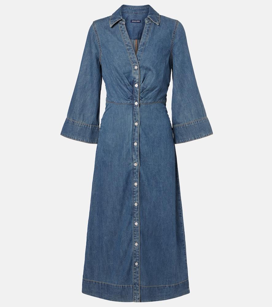 veronica beard haydon denim shirt dress