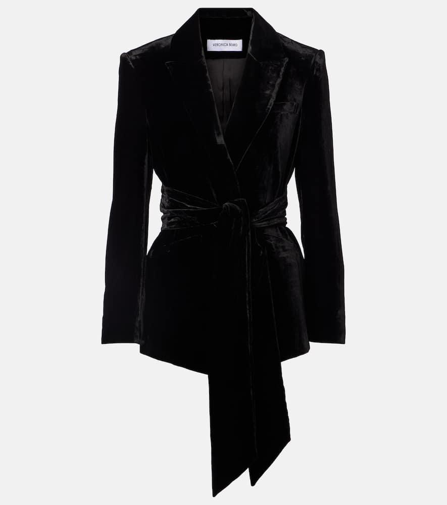 veronica beard issel velvet blazer