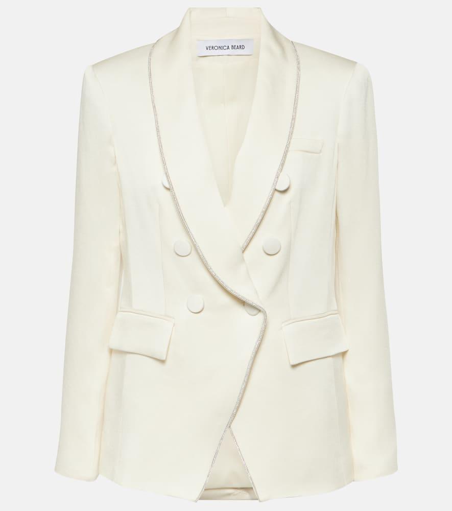 veronica beard jagger dickey crêpe satin blazer