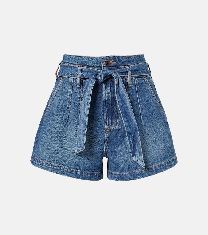 veronica beard jaylen denim shorts