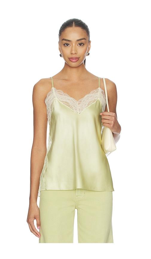 veronica beard johanan top in green.