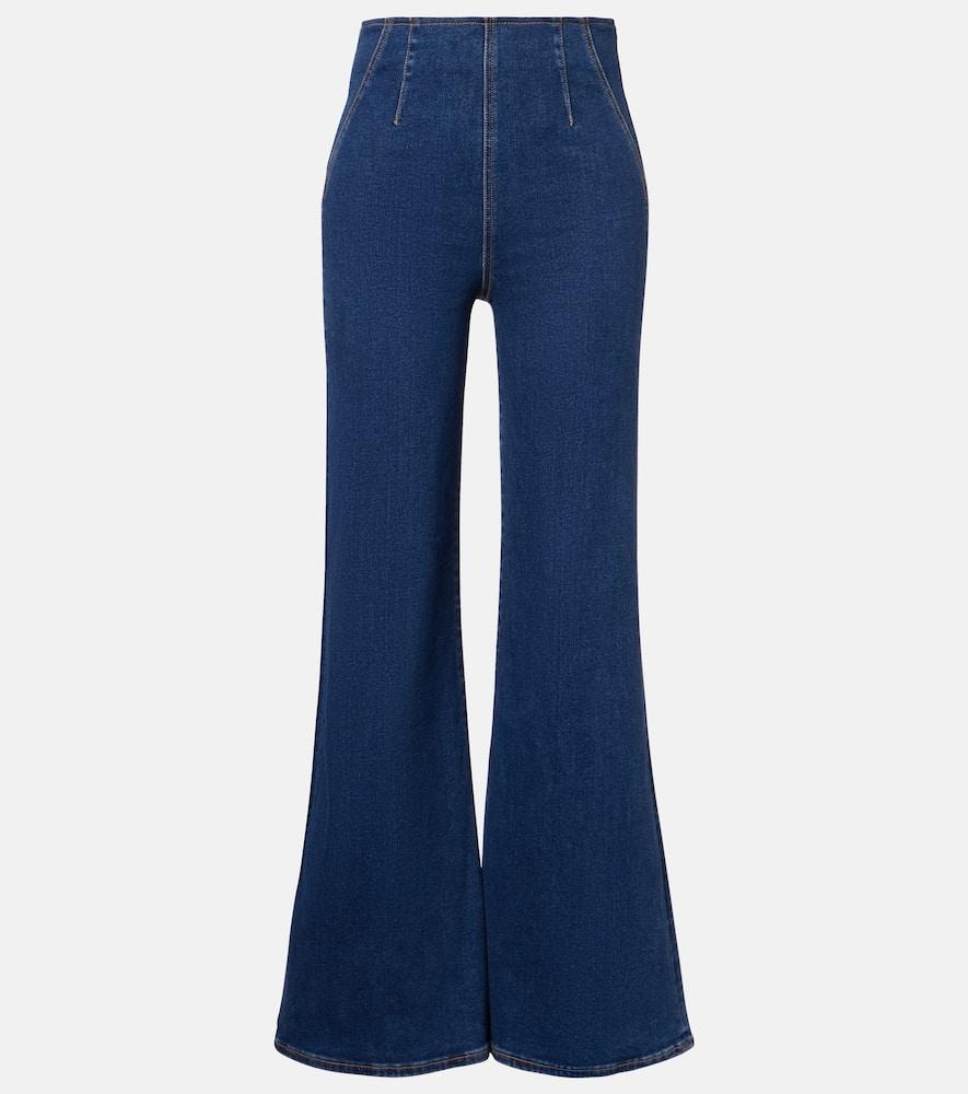 veronica beard joplin flared jeans
