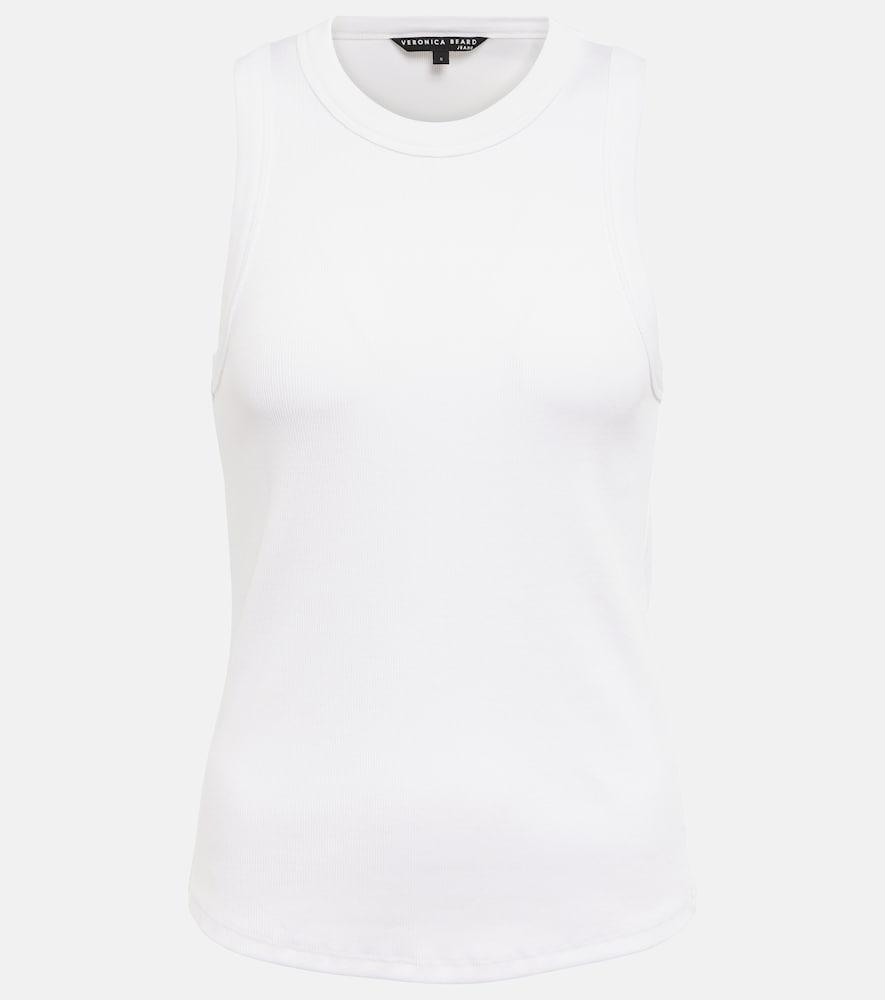veronica beard jordyn cotton jersey tank top