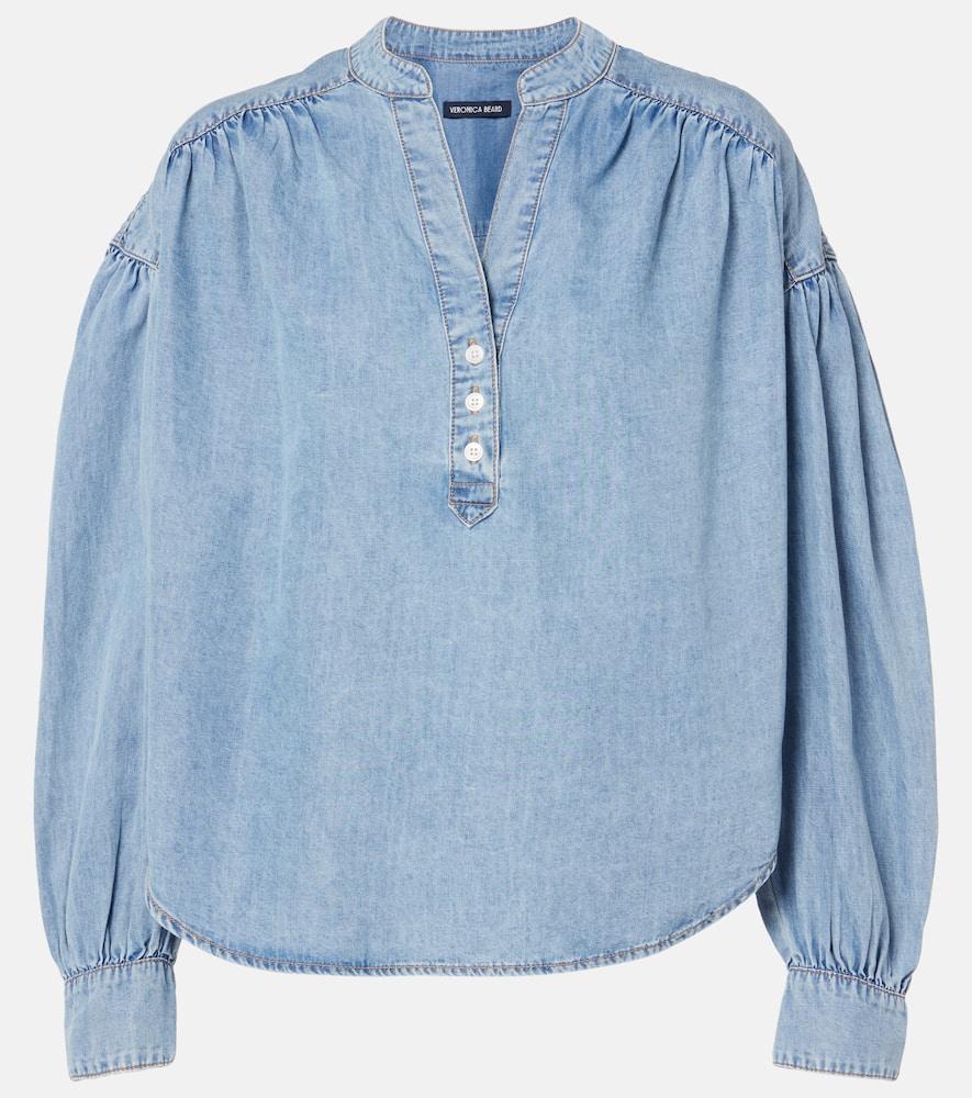 veronica beard kylie denim shirt