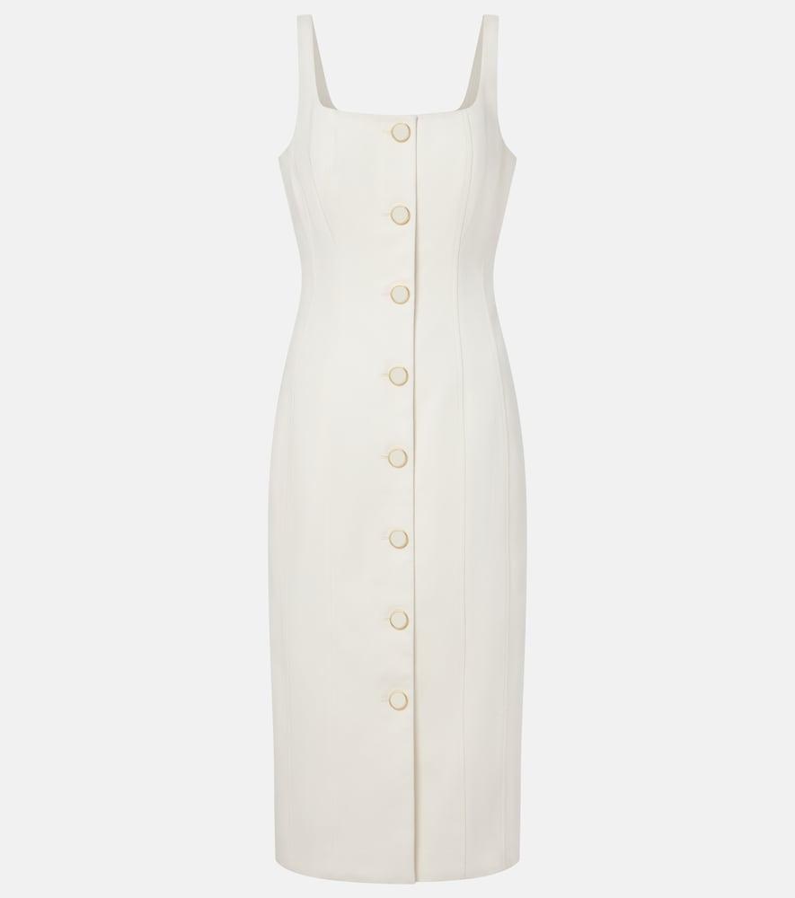 veronica beard liana cotton midi dress