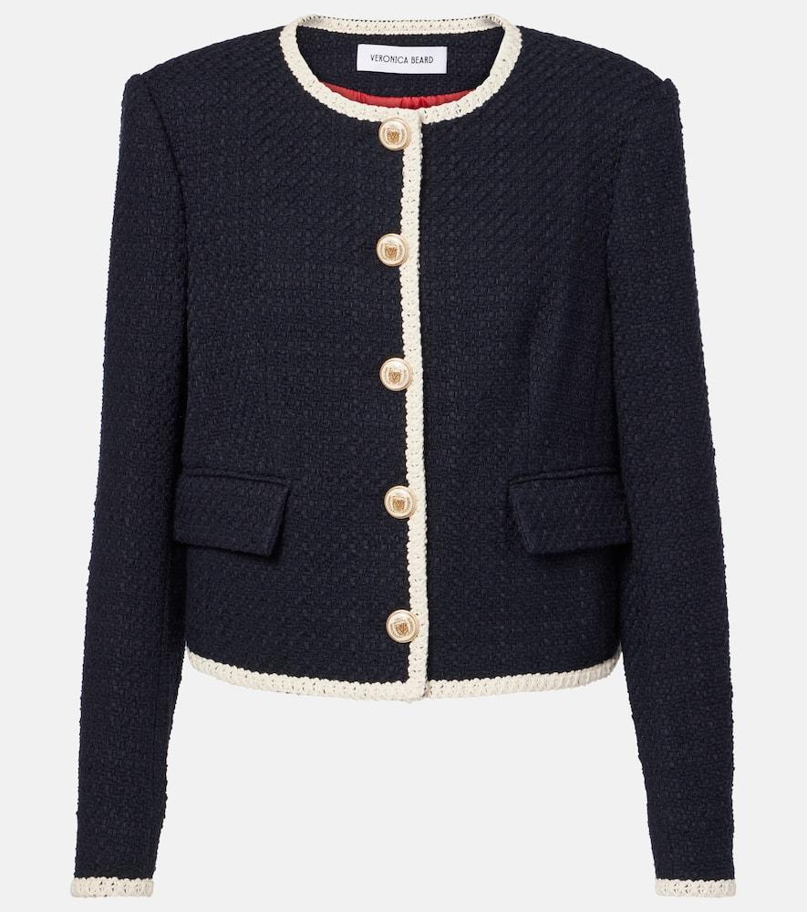 veronica beard mabel cropped tweed jacket