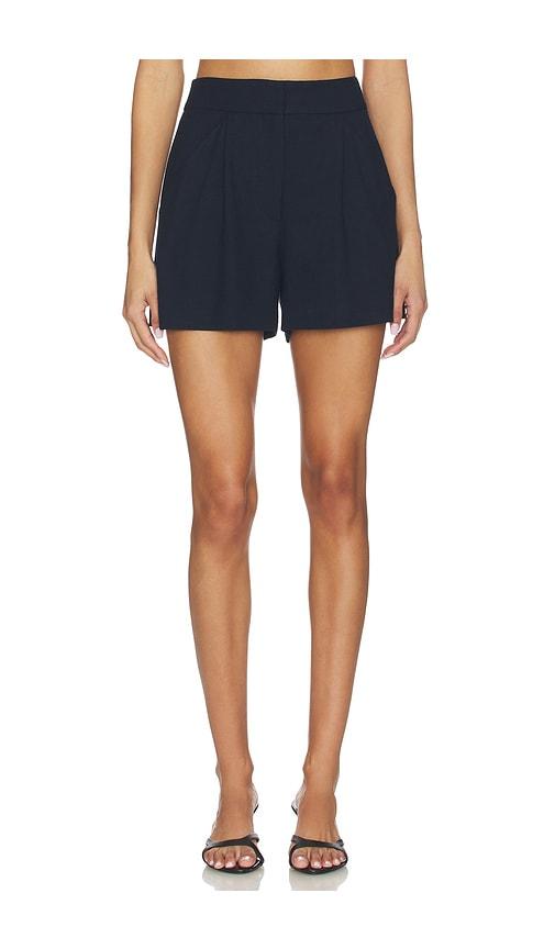 veronica beard marbeau short in navy.