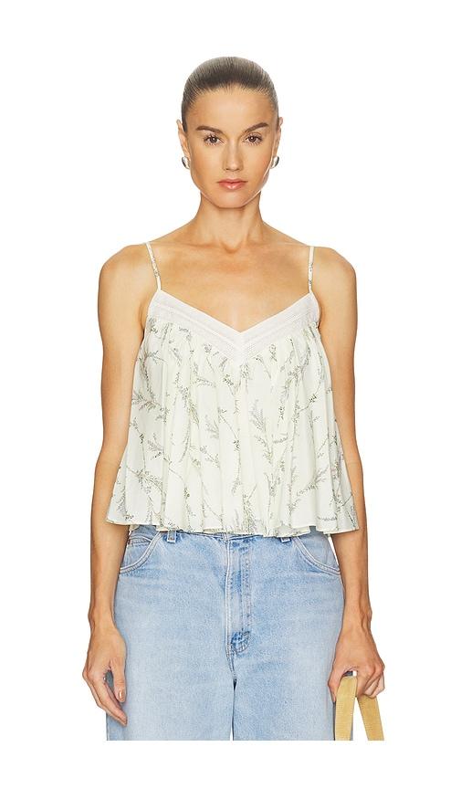 veronica beard mariale top in ivory.