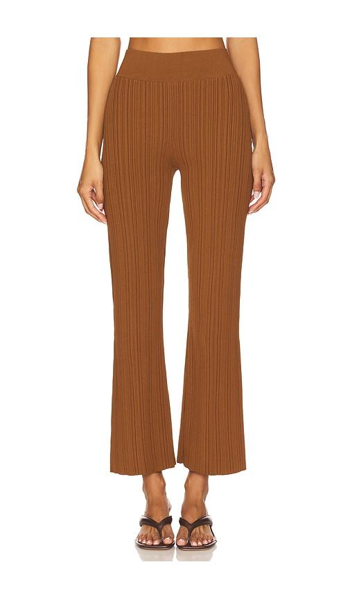 veronica beard massaro pant in brown.