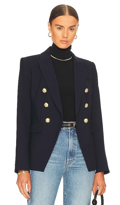 veronica beard miller dickey jacket in navy.
