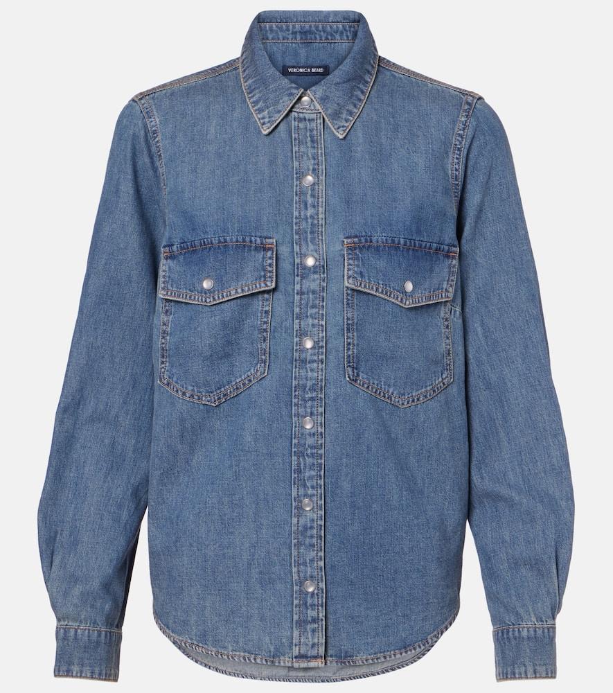 veronica beard noah denim shirt