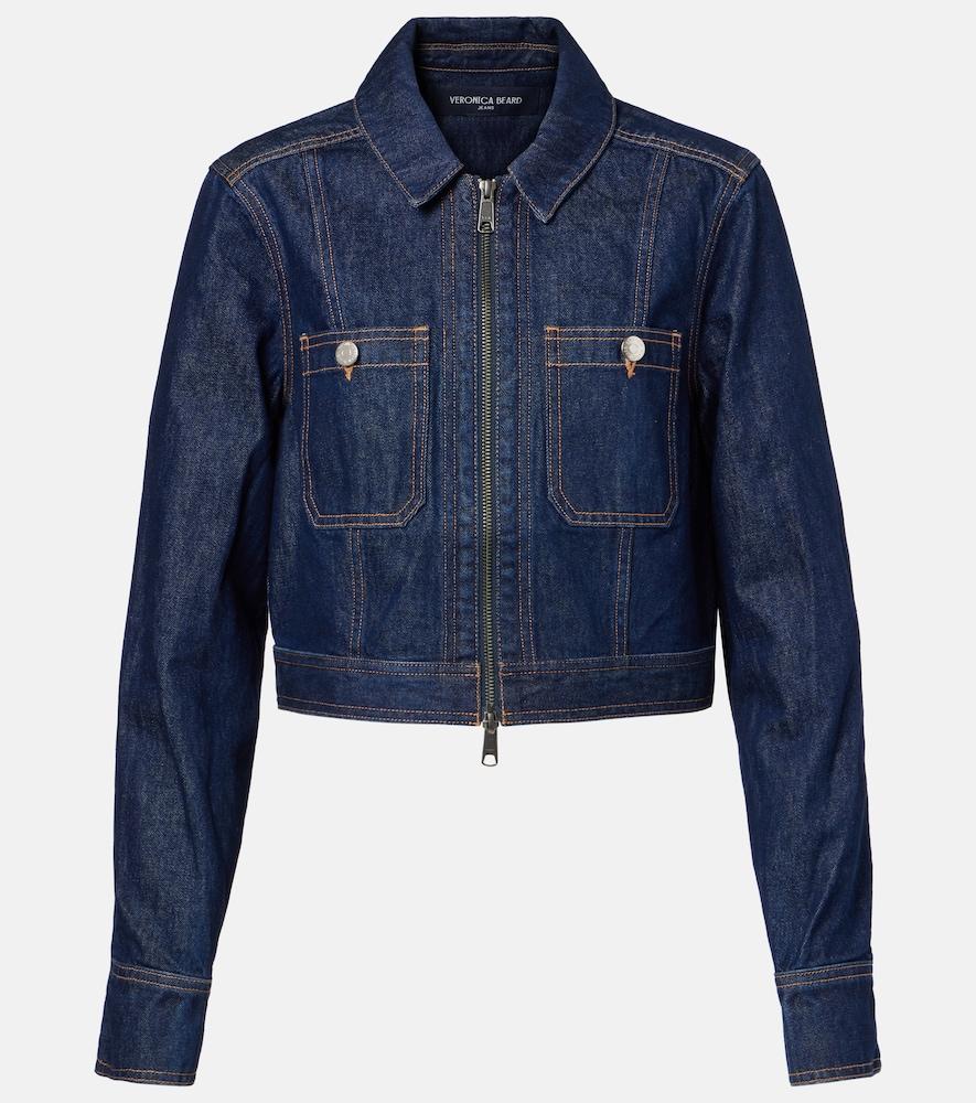 veronica beard patty cropped denim jacket
