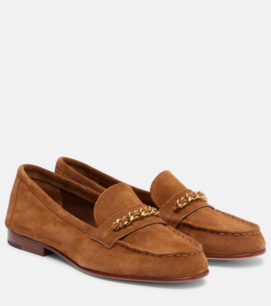 veronica beard penny suede loafers