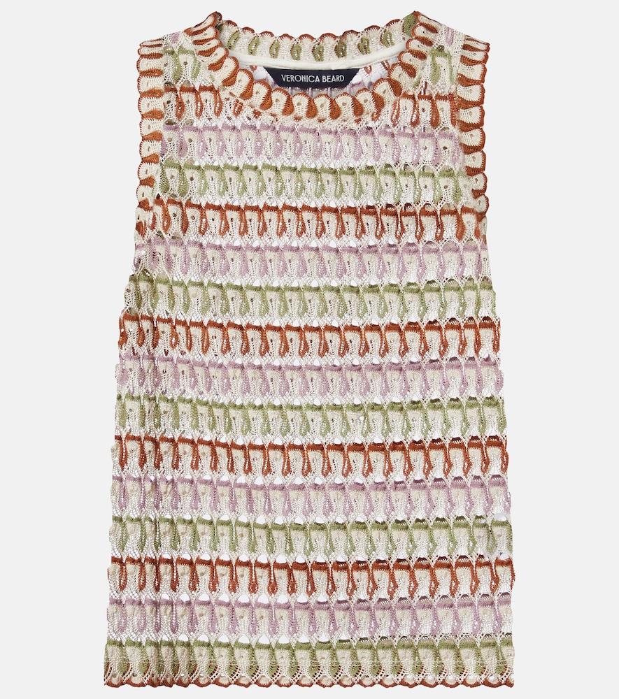 veronica beard rhett crochet tank top