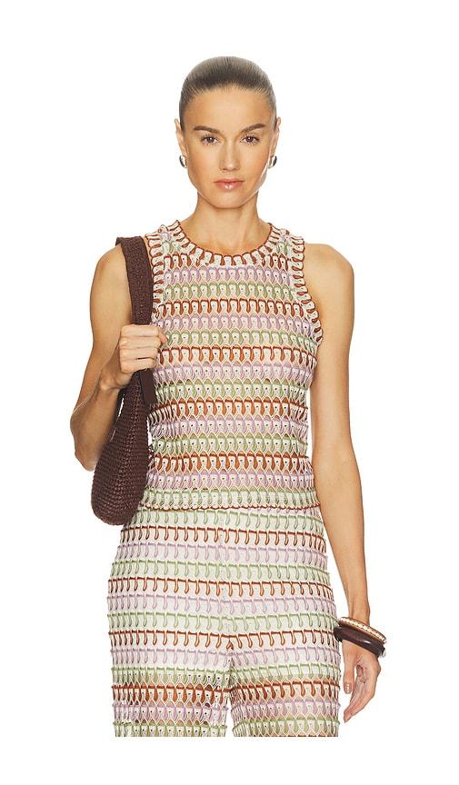veronica beard rhett tank in lavender,green.