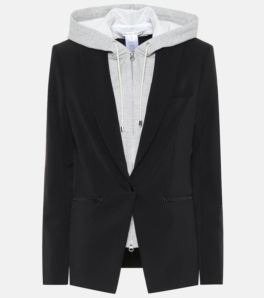 veronica beard scuba dickey hooded jacket