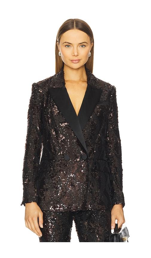 veronica beard sevyn jacket in chocolate.