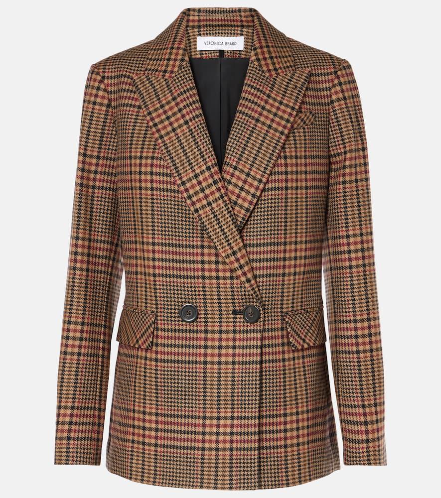 veronica beard sevyn plaid virgin wool blazer