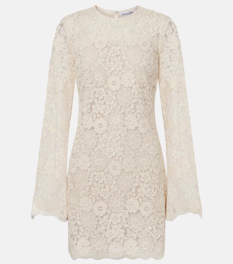 veronica beard teresia embroidered tulle minidress