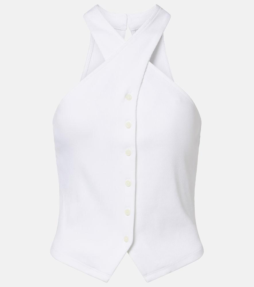 veronica beard thea halterneck cotton
