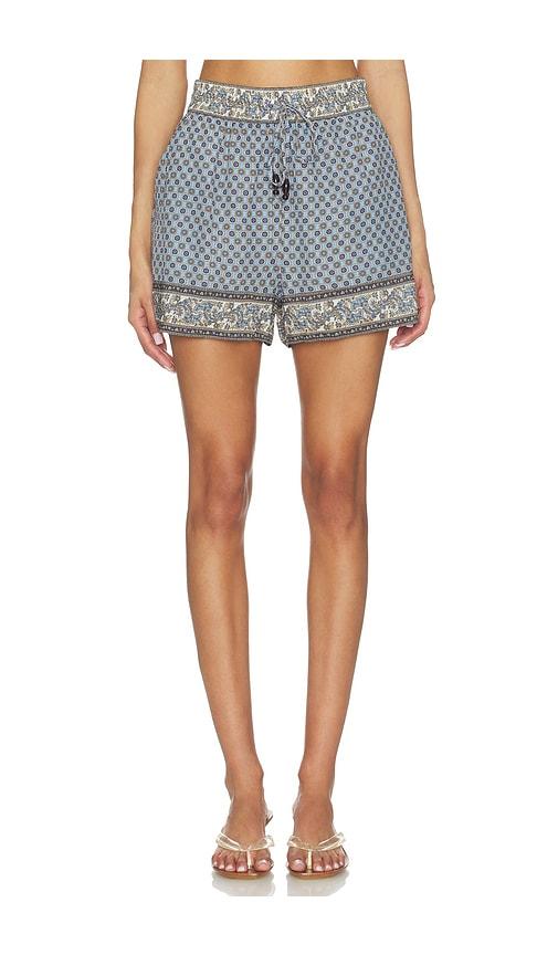 veronica beard vilvaldi short in blue.