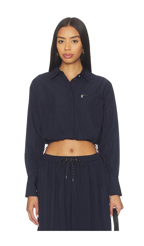 veronica beard wilfred shirt in navy.