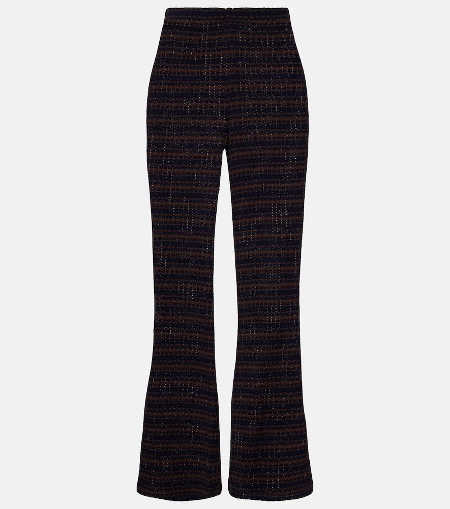 veronica beard yadira kick knitted flared pants