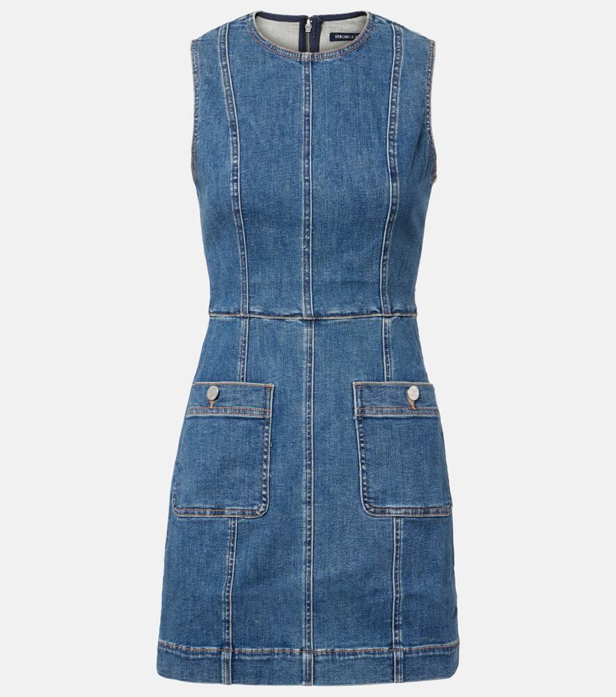 veronica beard zaire denim minidress