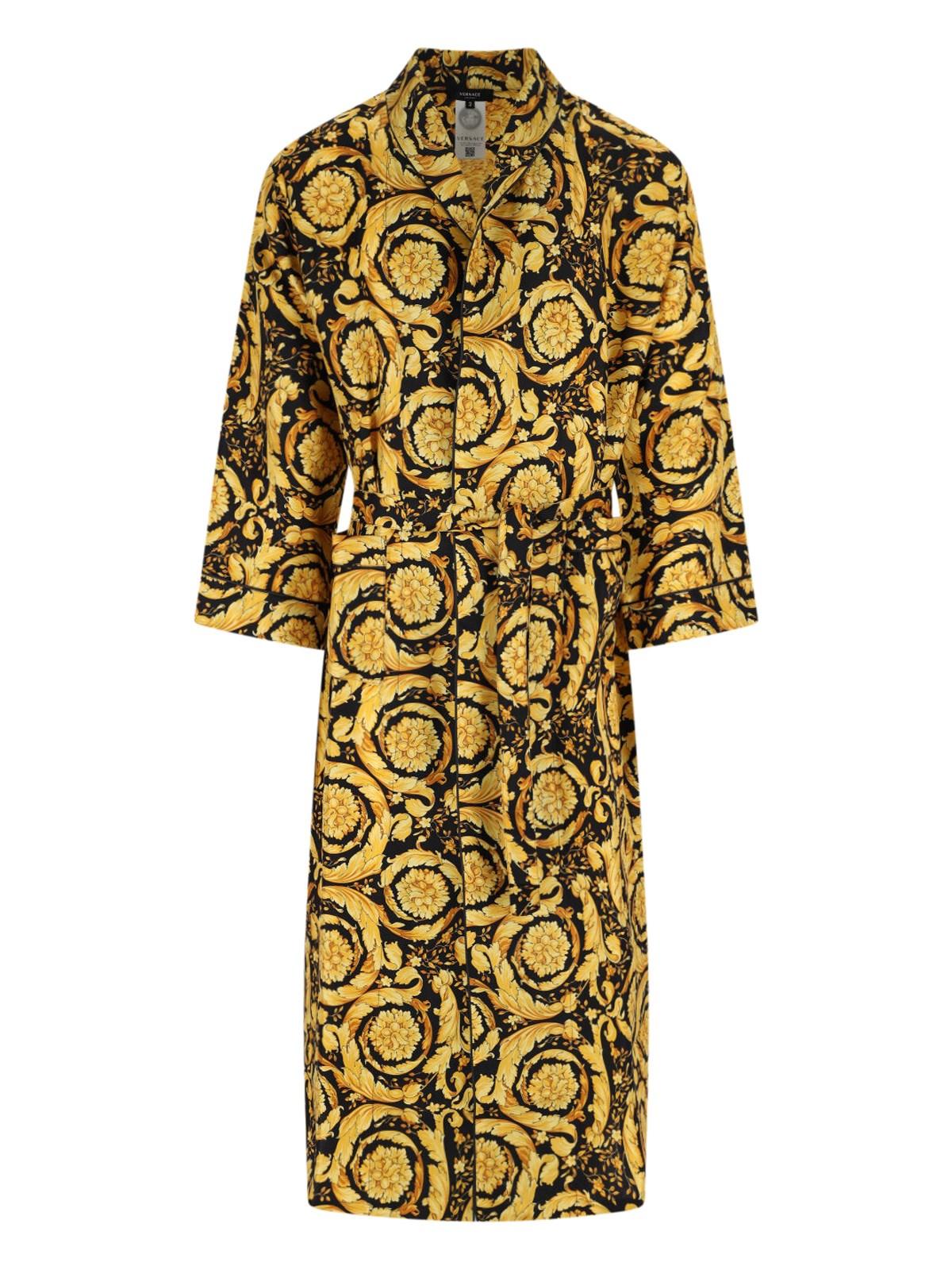 versace "barocco" silk robe