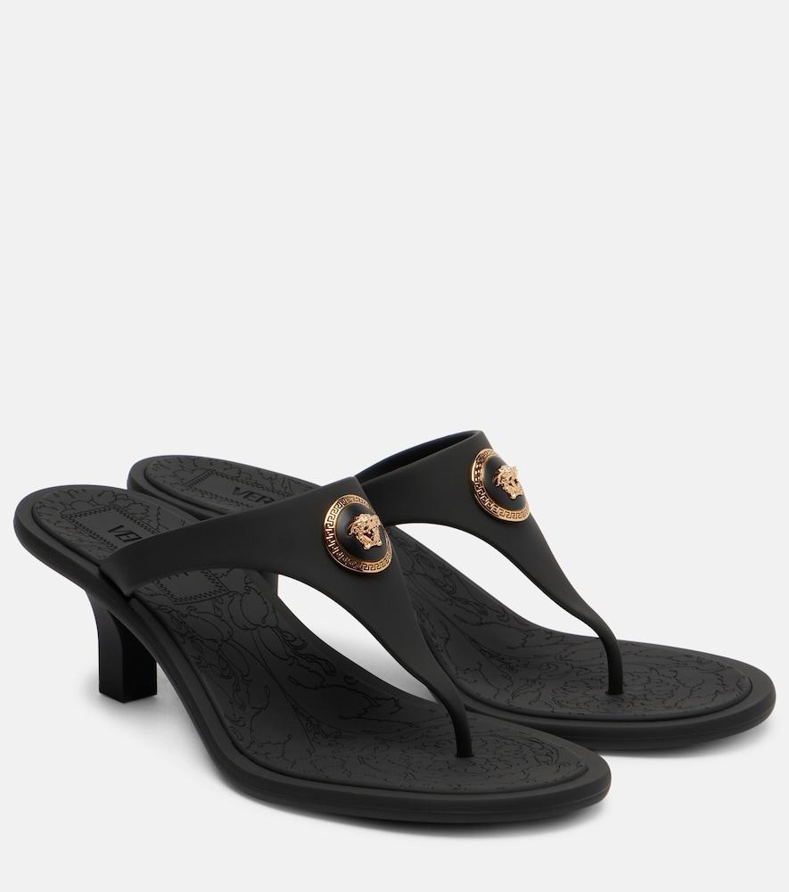 versace alia medusa 55 thong sandals