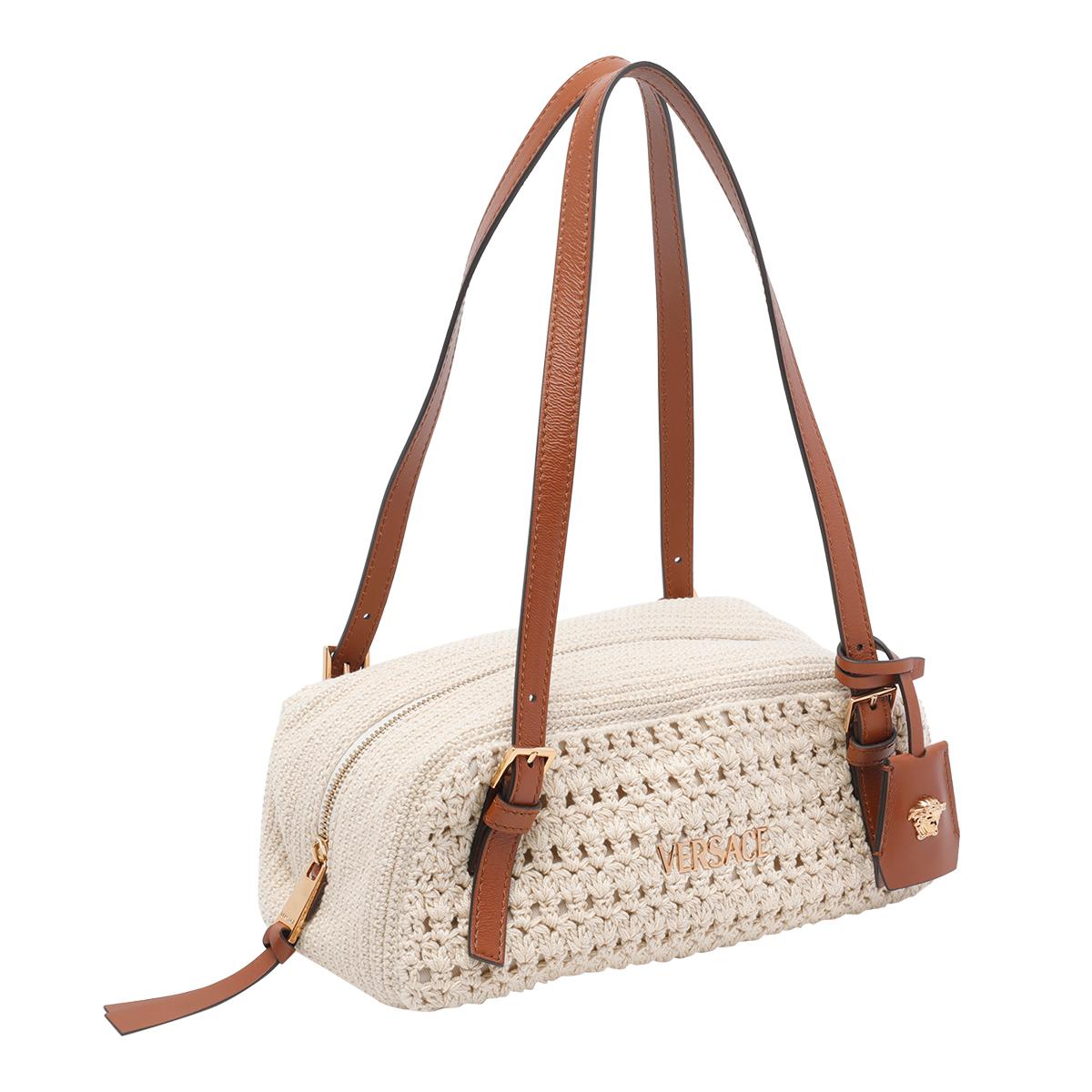 versace bags beige cotton - women