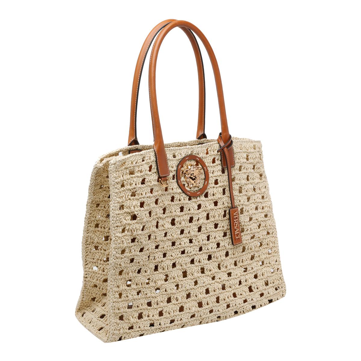 versace bags beige textil papel - women