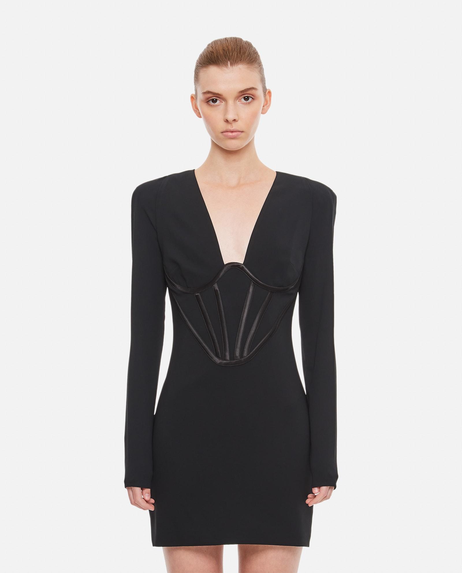 versace bodycon corset mini dress