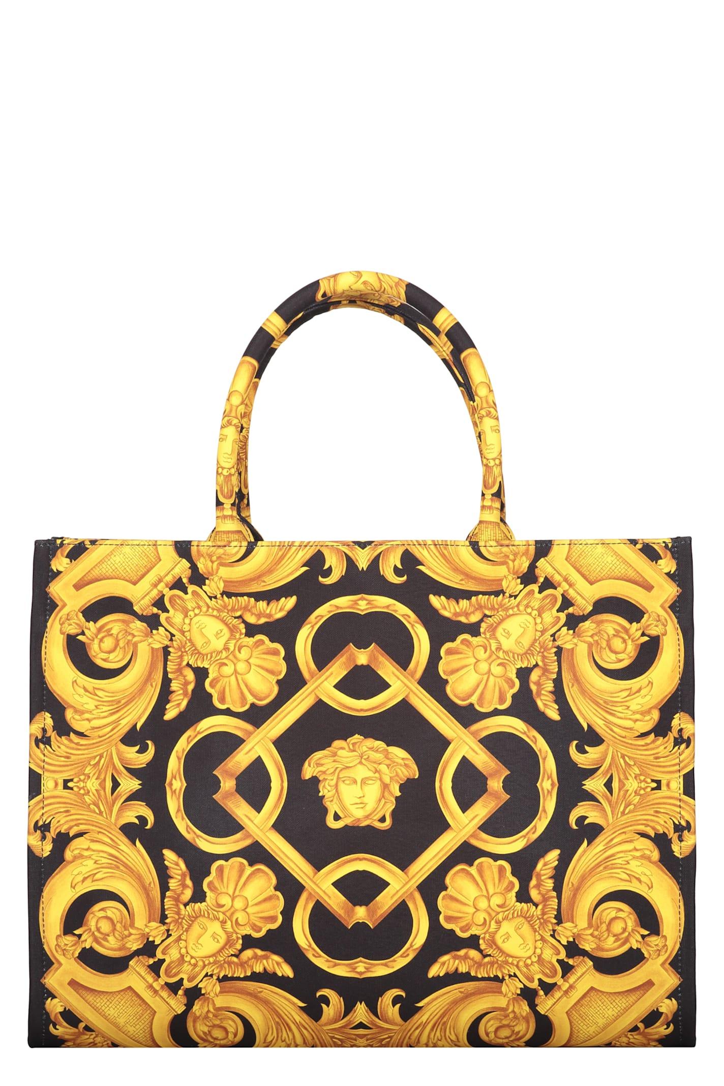 versace canvas tote bag