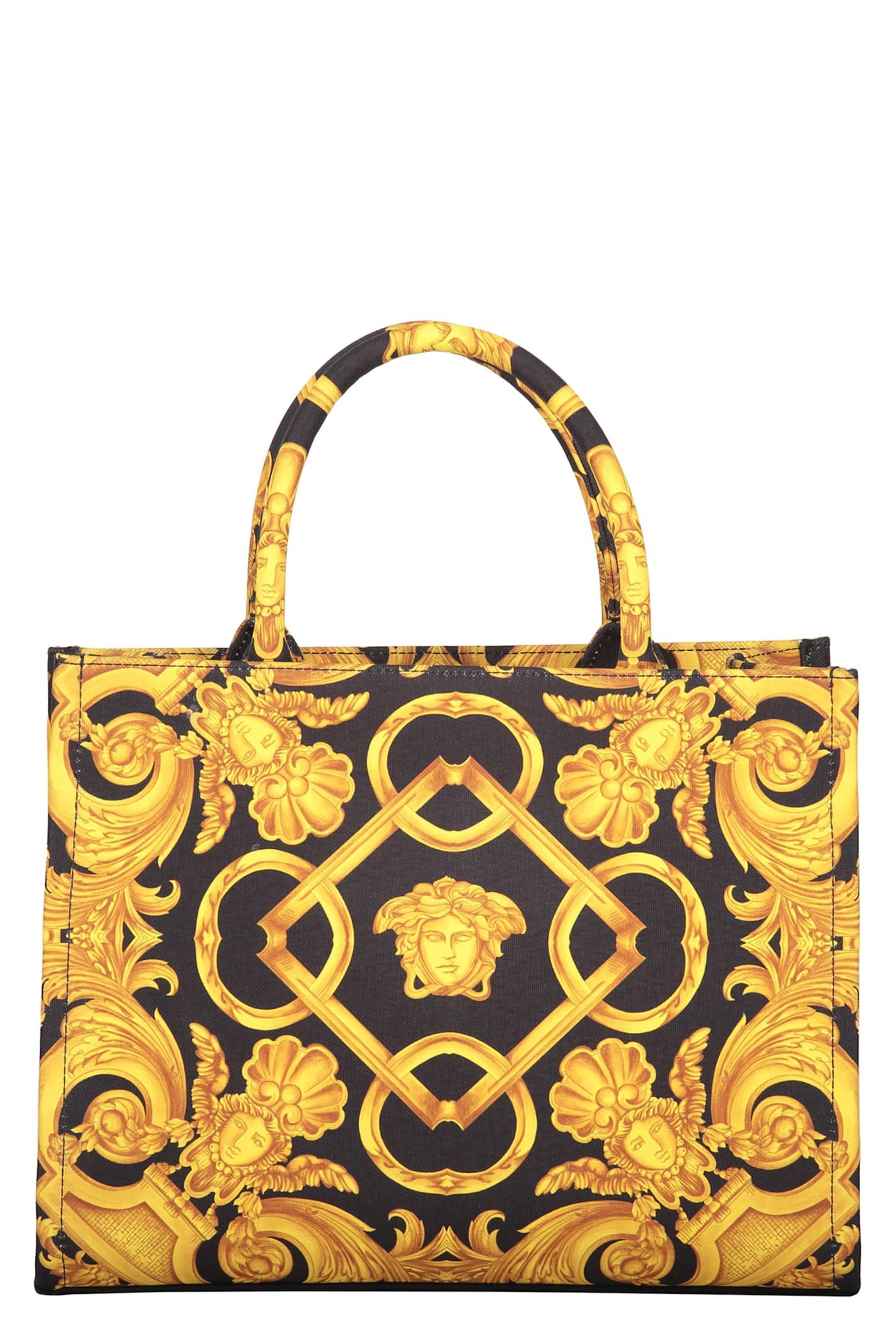 versace canvas tote bag