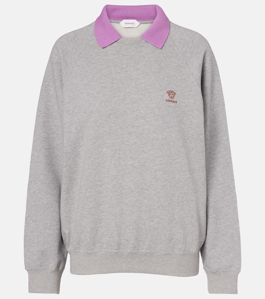 versace cotton jersey sweatshirt