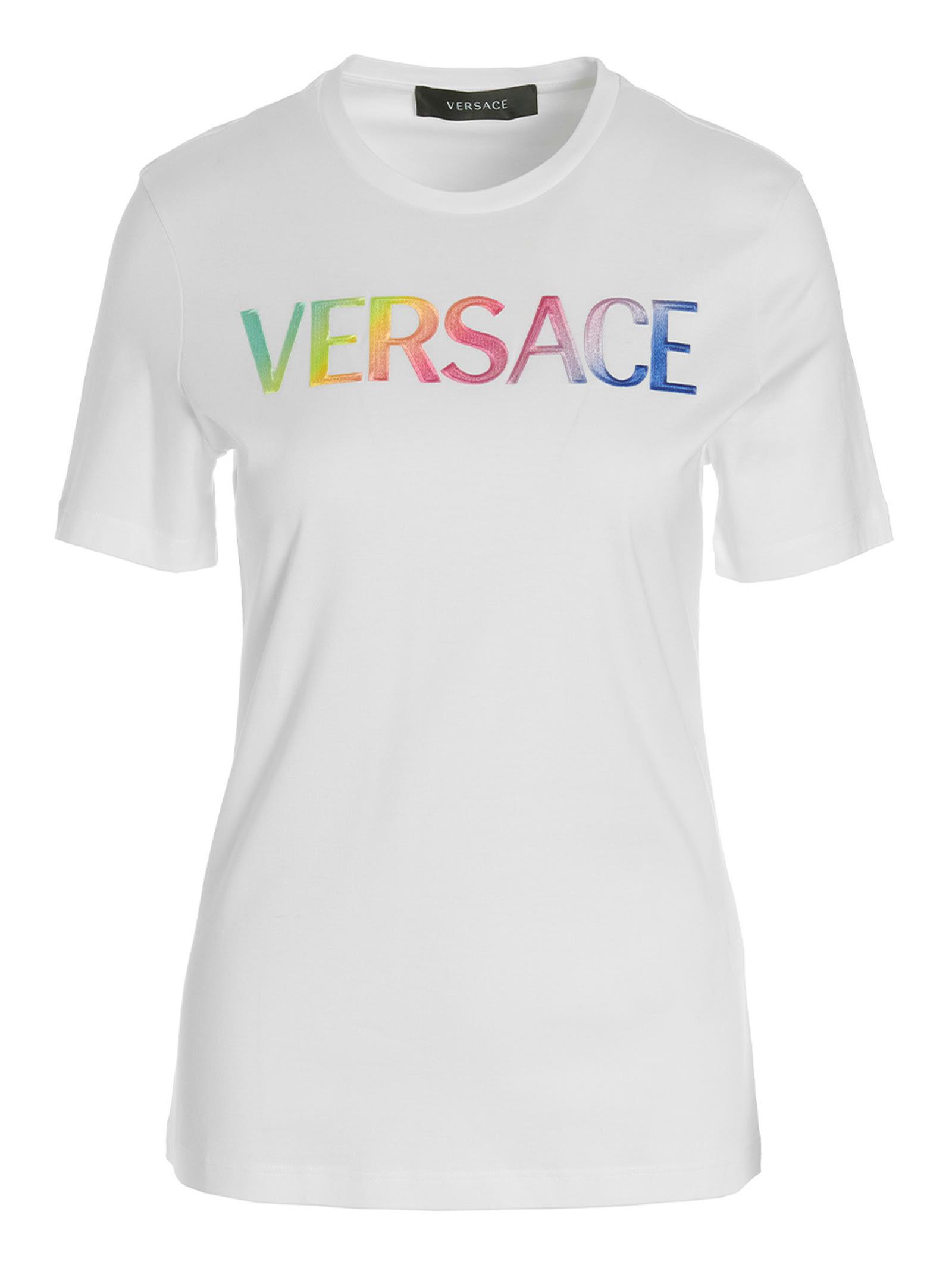 versace cotton logo t-shirt