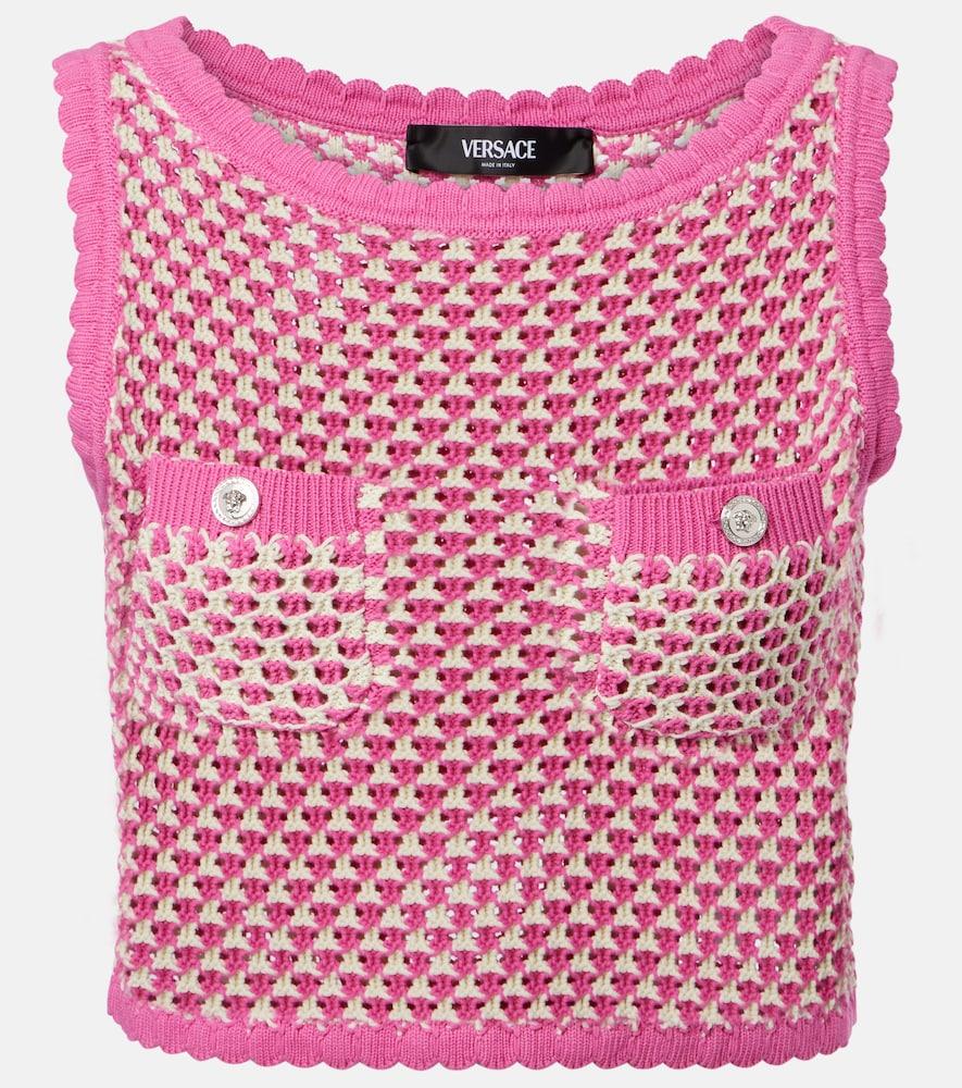 versace crochet cotton