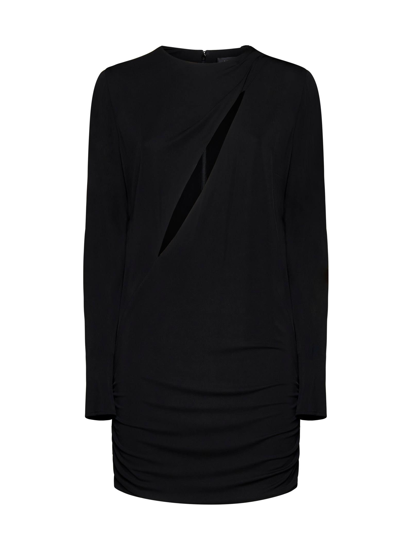 versace cut-out detail short dress
