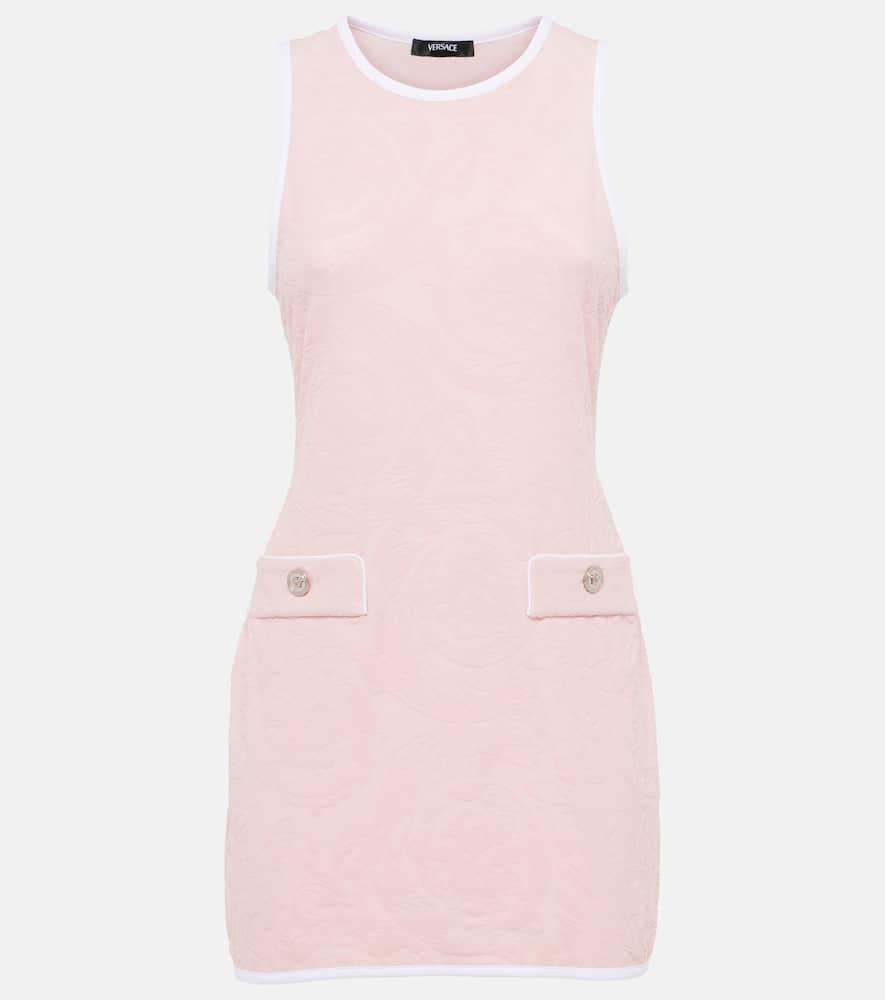 versace debossed minidress