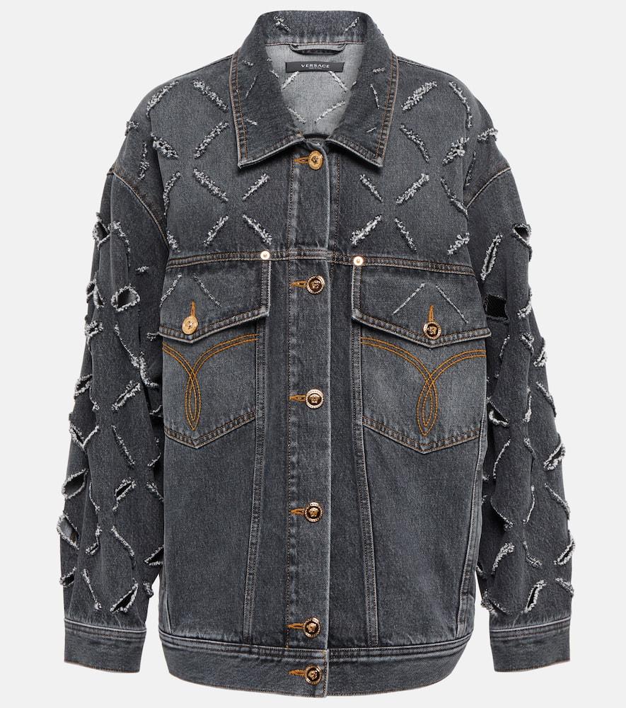 versace distressed denim jacket