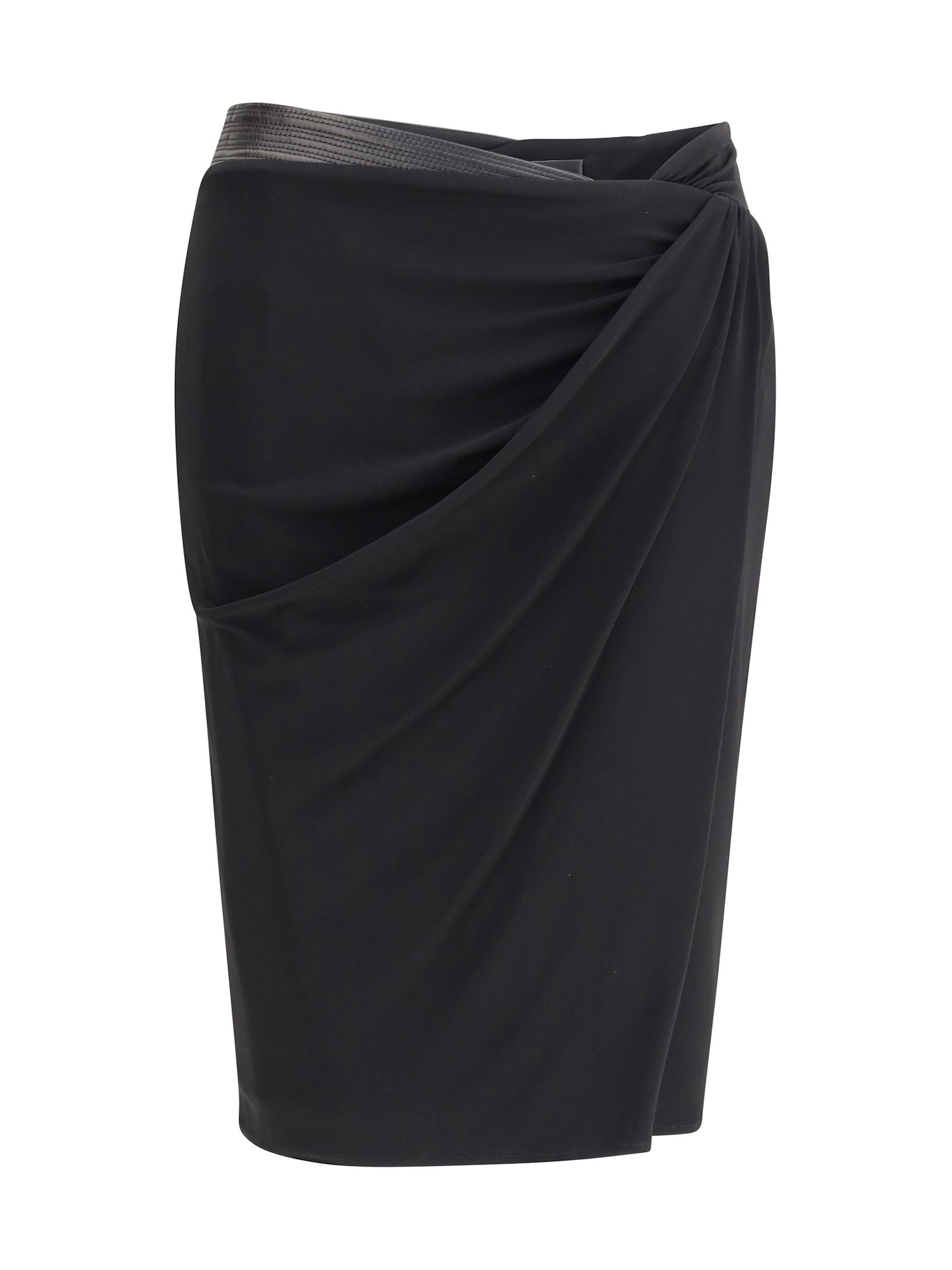 versace draped jersey skirt