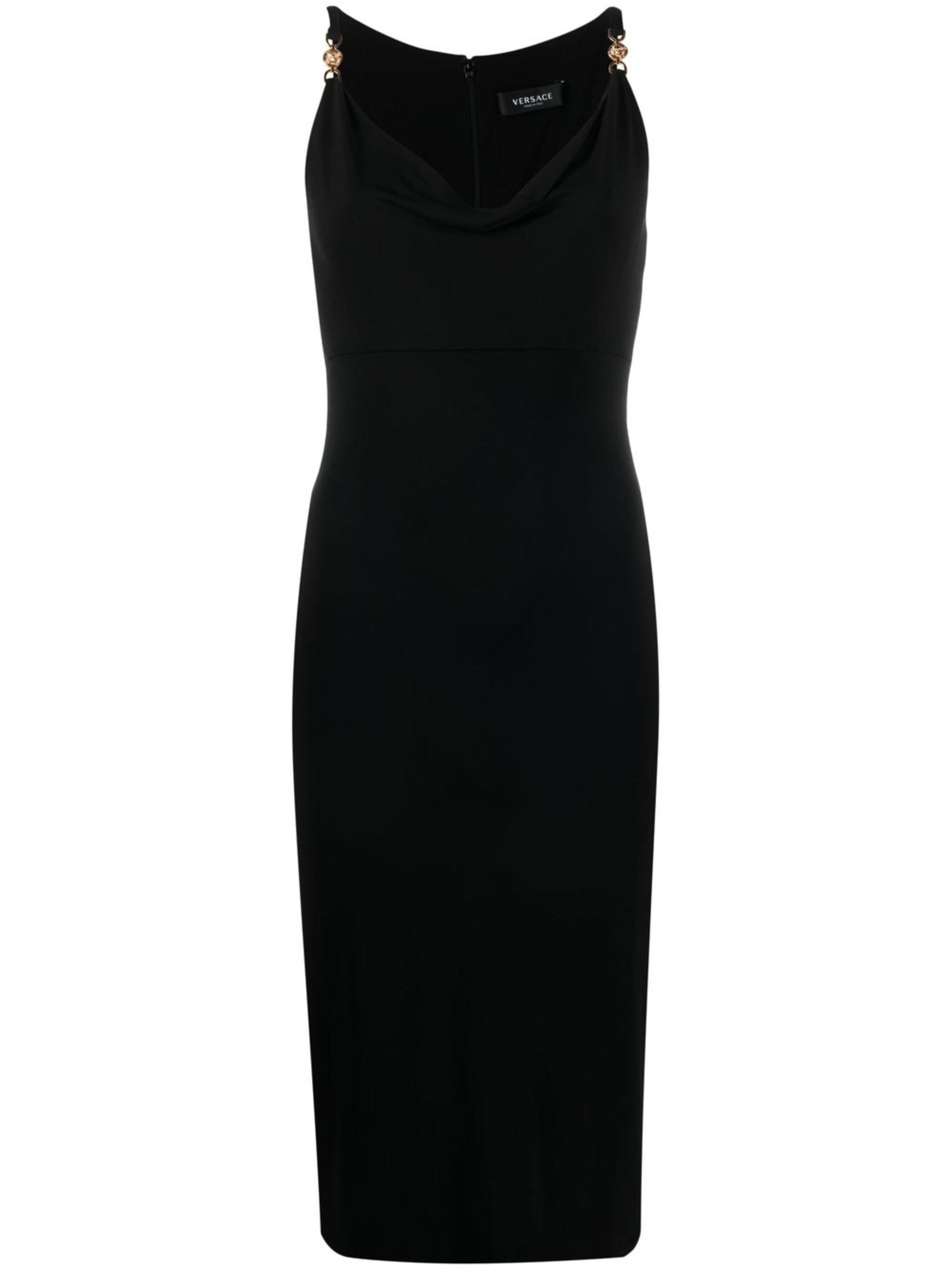 versace dress black abito - women