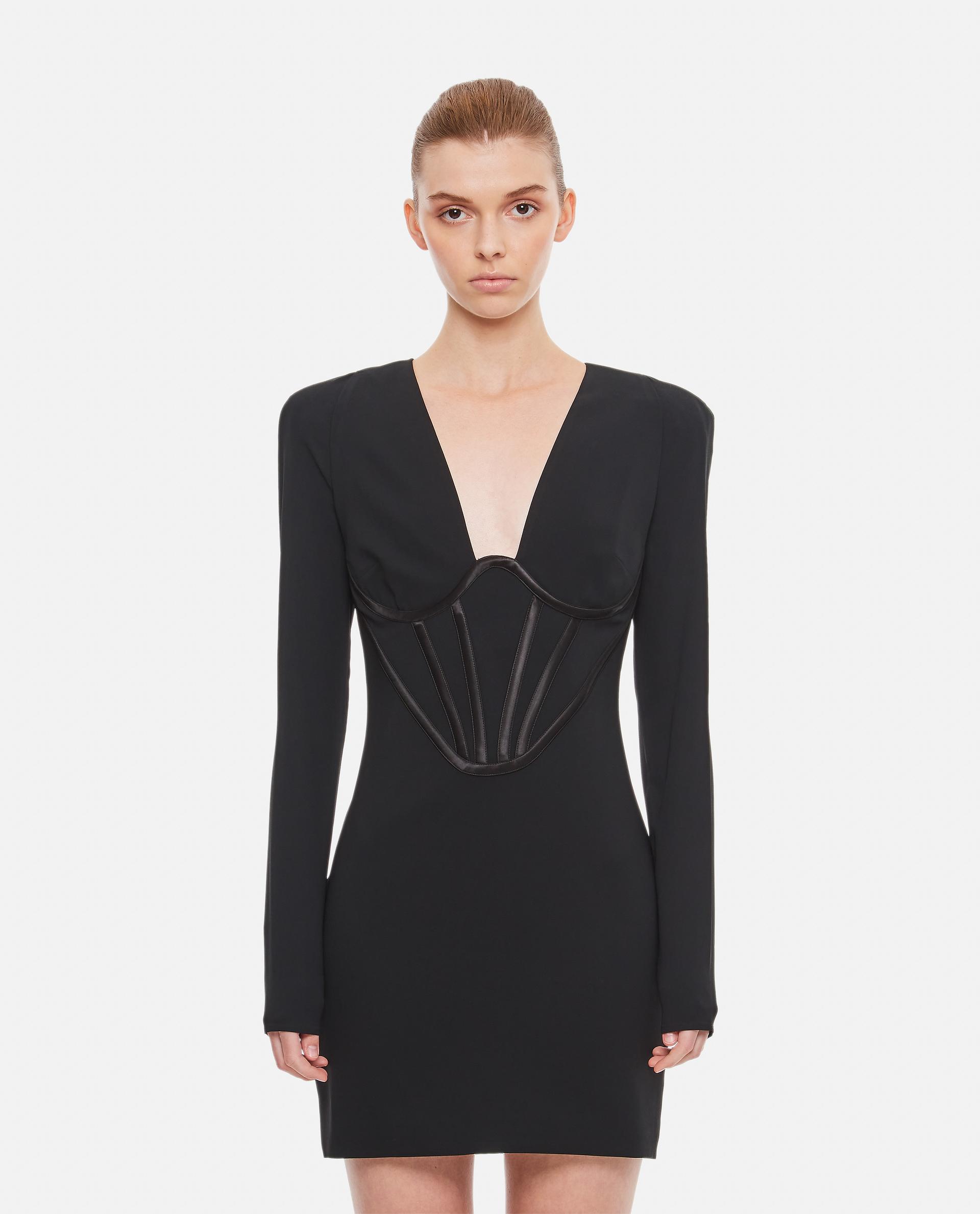 versace dresses black vi ea - women