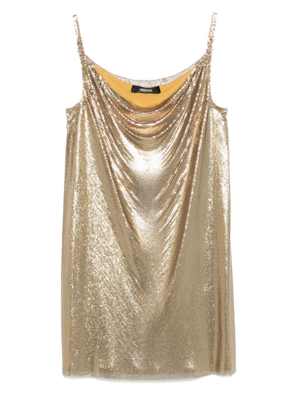 versace dresses golden - women