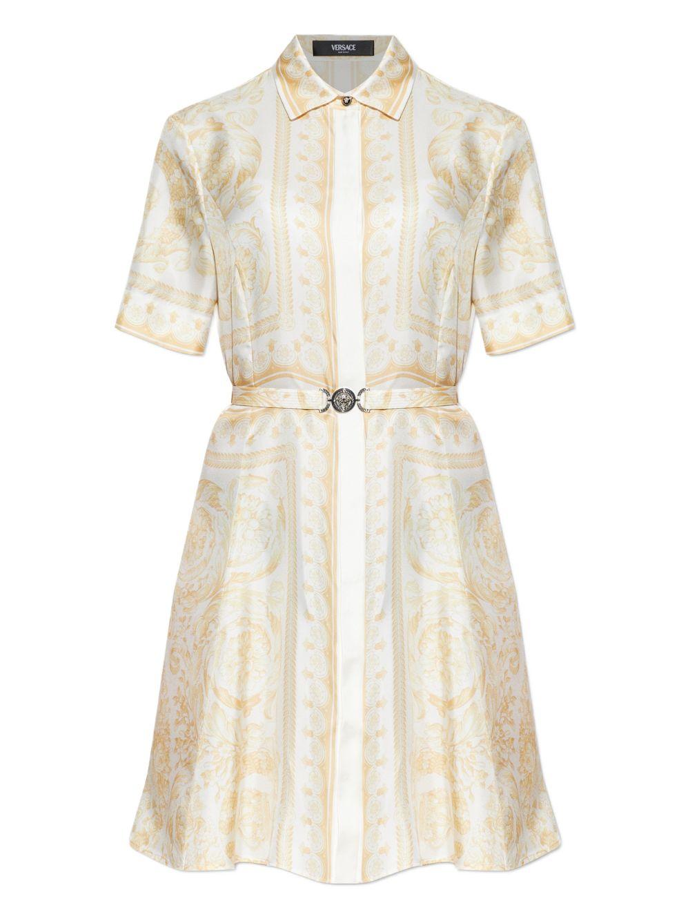 versace dresses golden outer:silk - women