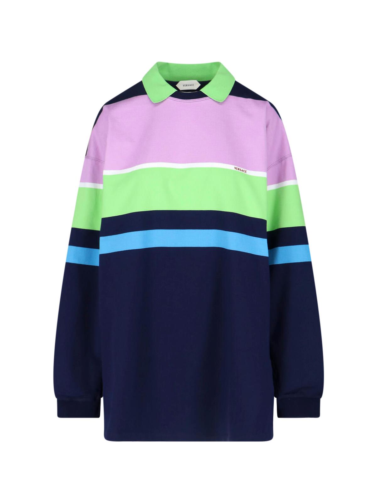 versace dresses multicolour cotton - women