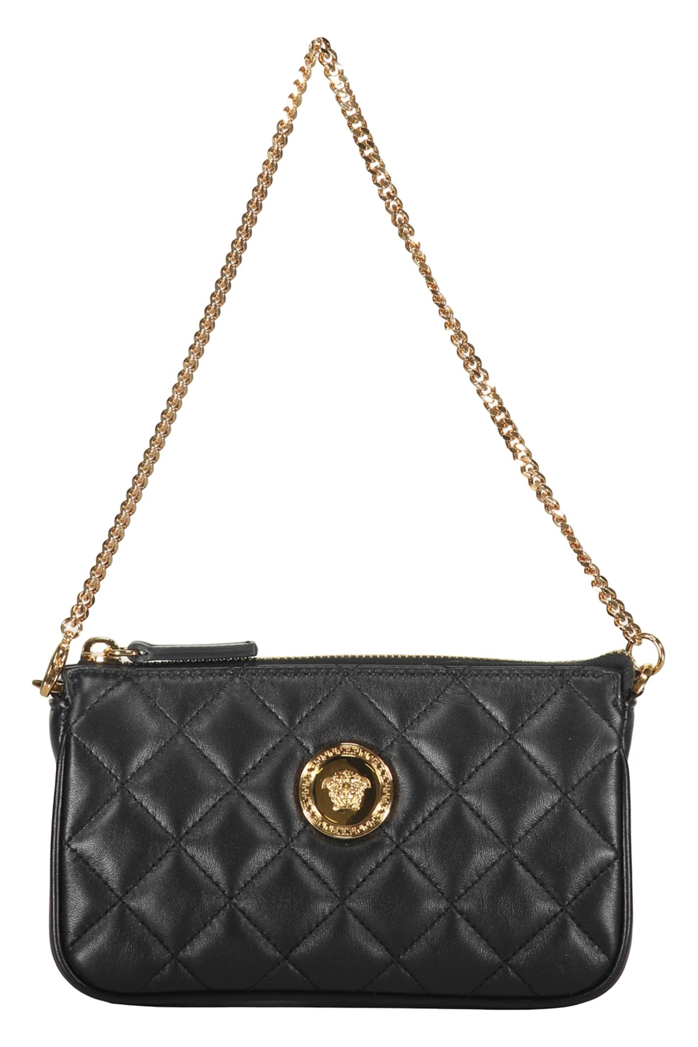 versace elegant and refined black bag