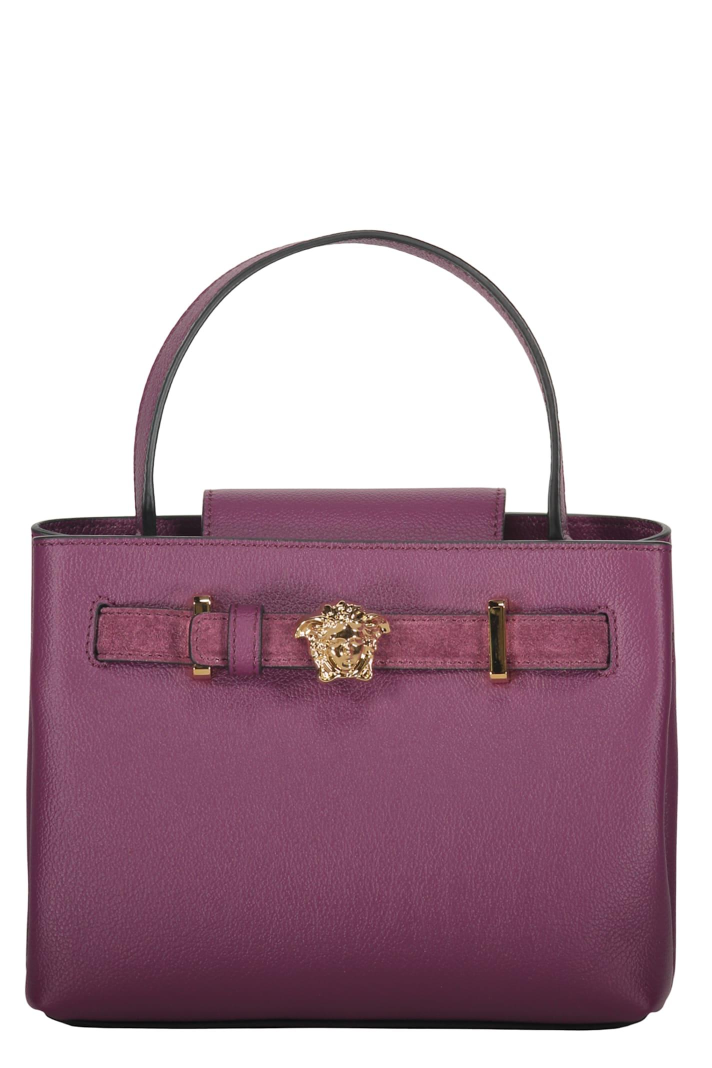 versace elegant purple bag in refined style